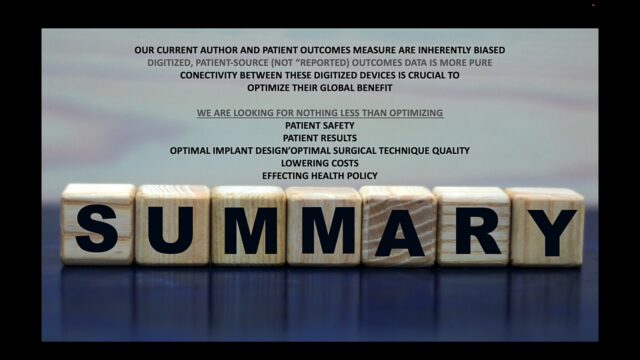 The Need for Digitization and Cross-Connectivity Across All Orthopaedic Encounters